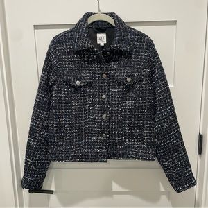 Gap Icon Navy Tweed Jacket